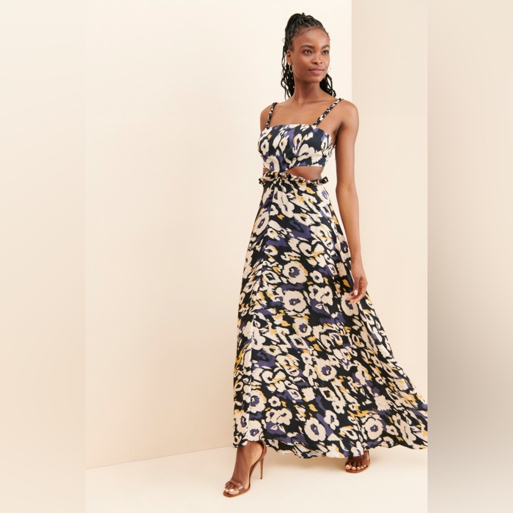 ESPECIA Katrina Squareneck Maxi Dress‎ (Anthropologie) XS